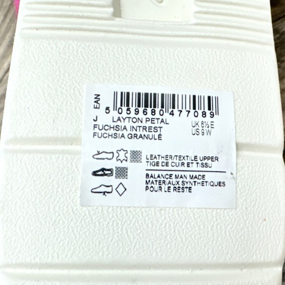 NIB Clarks Layton Petal 9W WIDE Slip On Comfort Sneakers fuchsia Pink - Picture 10 of 12